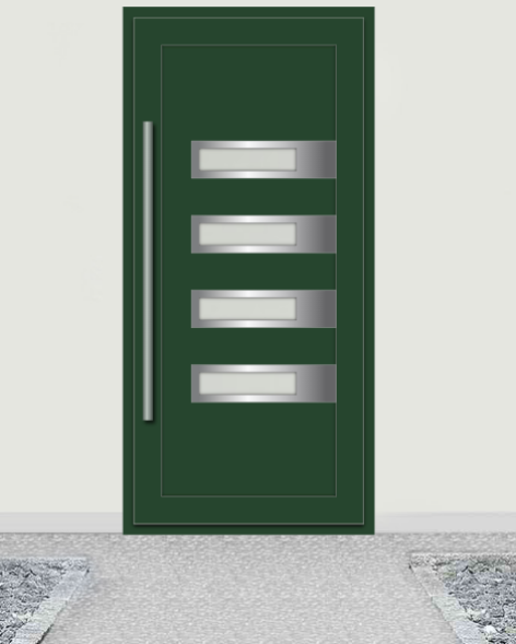 Алюмінієві панельні двері від виробника Svital Львів