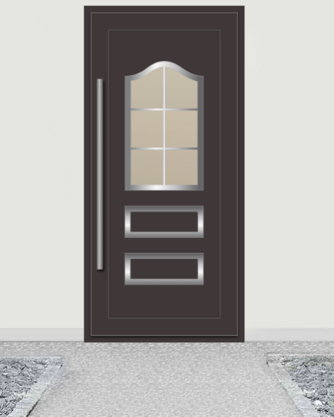 Алюмінієві панельні двері від виробника Svital Львів