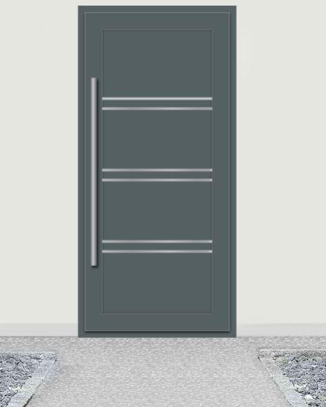 Алюмінієві панельні двері від виробника Svital Львів